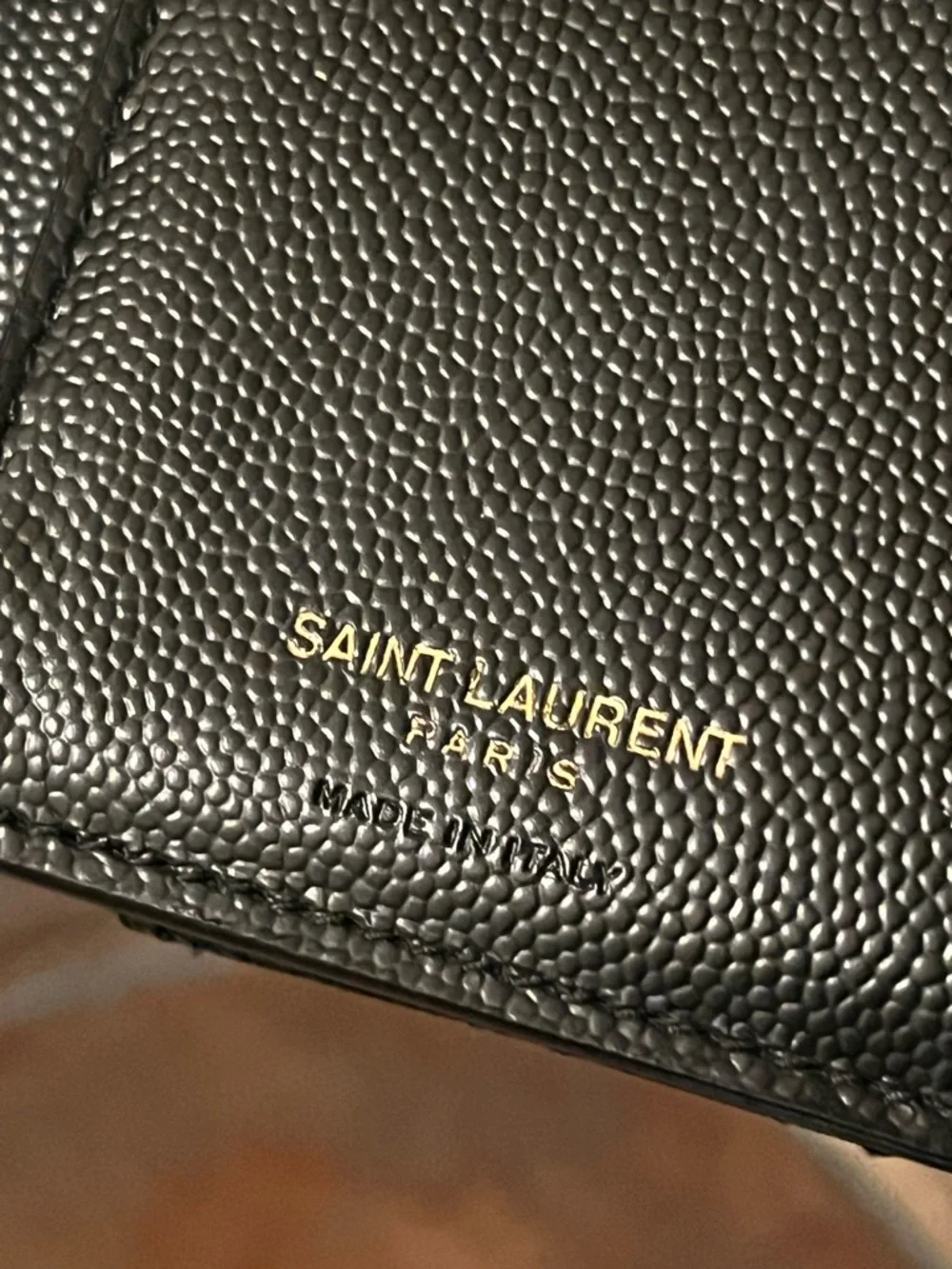 AUTH (YSL) Saint Laurent Mix Matelassé Monogram Short Wallet - Picture 7 of 14